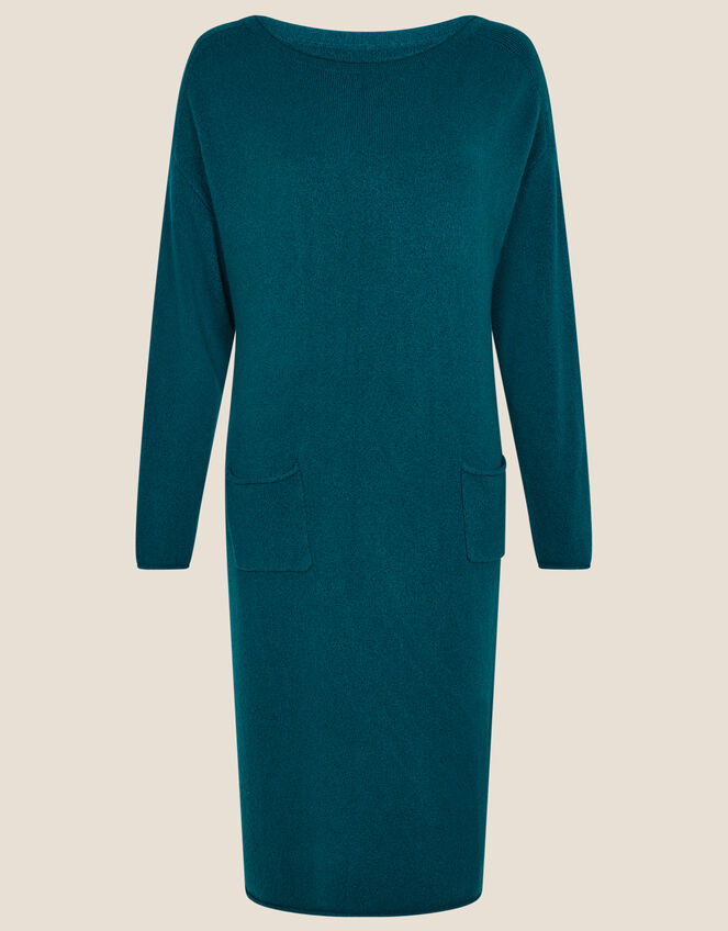 Casual Pocket Dress, Teal (TEAL), large