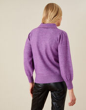 Penelope Collared Jumper, Pink (PINK), large