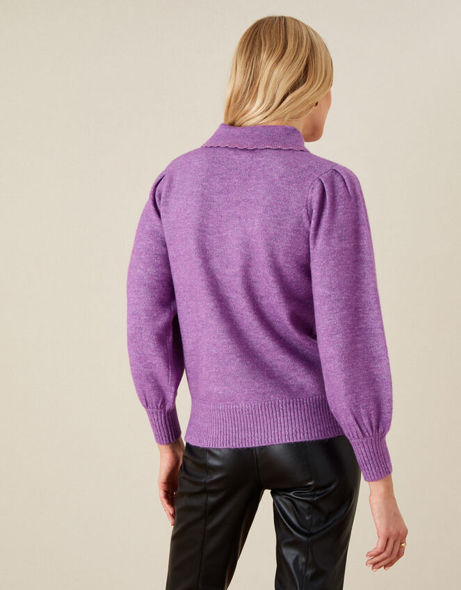 Penelope Collared Jumper, Pink (PINK), large