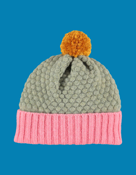 Catherine Tough Kids Bobble Hat, Green (PALE GREEN), large