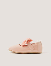Baby Patent Bow Walker Shoes, Pink (PINK), large