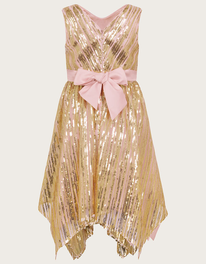 Sequin Tulle Wrap Dress, Pink (PINK), large