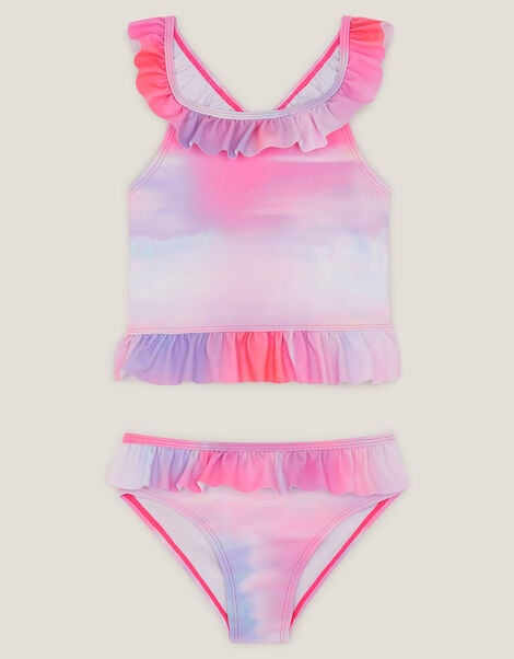 Frilly Ombré Tankini Set, Pink (PINK), large