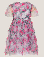 Roma Peony Ruffle Party Dress, Purple (LILAC), large