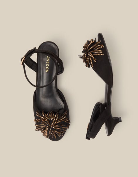 Dakota Embellished Kitten Heels, Black (BLACK), large