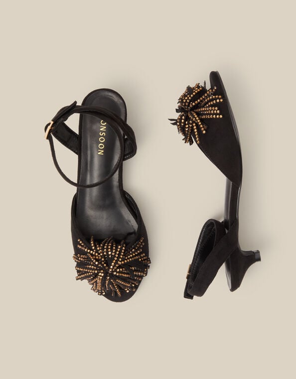 Dakota Embellished Kitten Heels, Black (BLACK), large