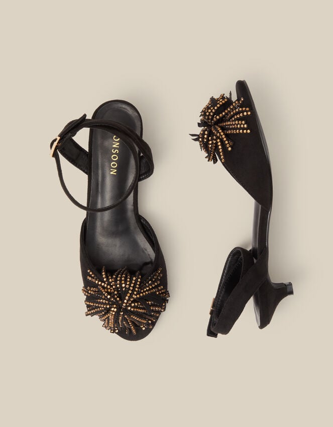 Dakota Embellished Kitten Heels, Black (BLACK), large