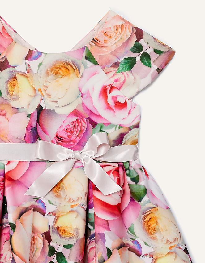 Floral Print Scuba Dress, Pink (PINK), large