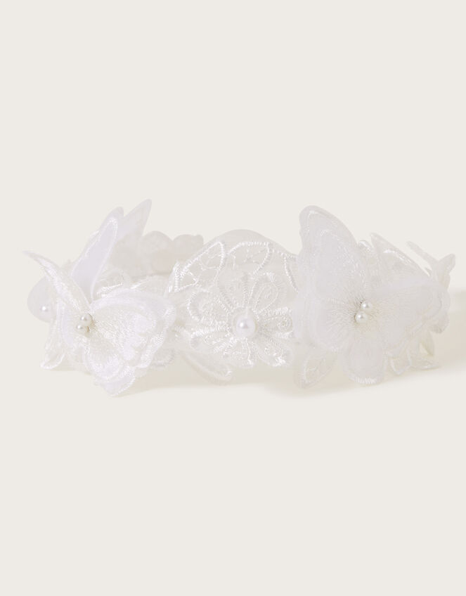 Communion Lacey Flutter Headband, , large