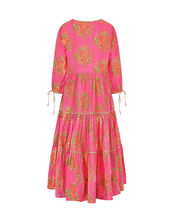 East Rosalie Floral Print Tiered Dress, Pink (PINK), large