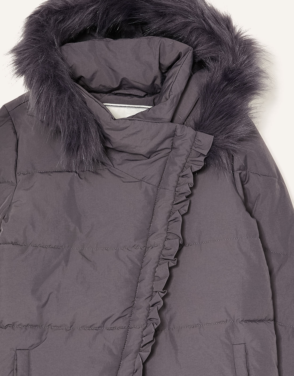 monsoon ava ruffle coat