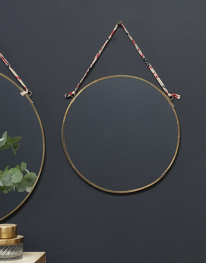 Nkuku Kiko Small Round Mirror , , large