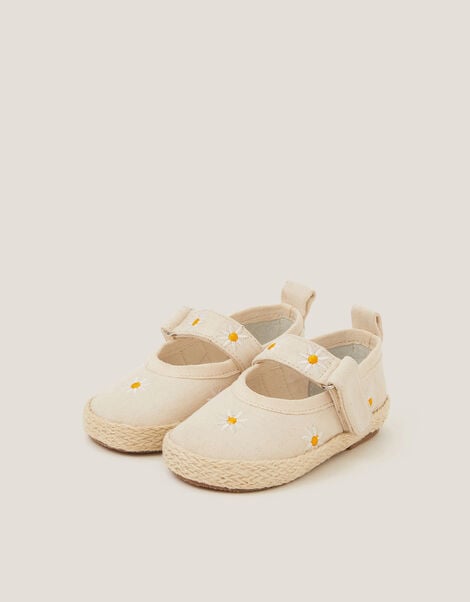 Baby Daisy Espadrille Shoes, Ivory (IVORY), large