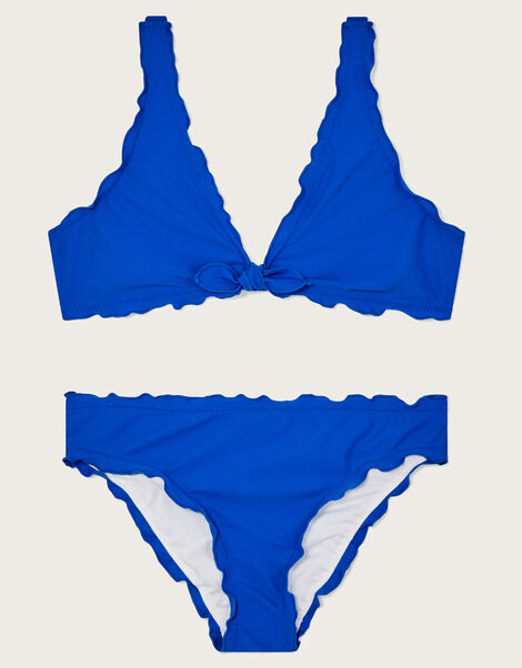 Frill Bikini Set, Blue (BLUE), large