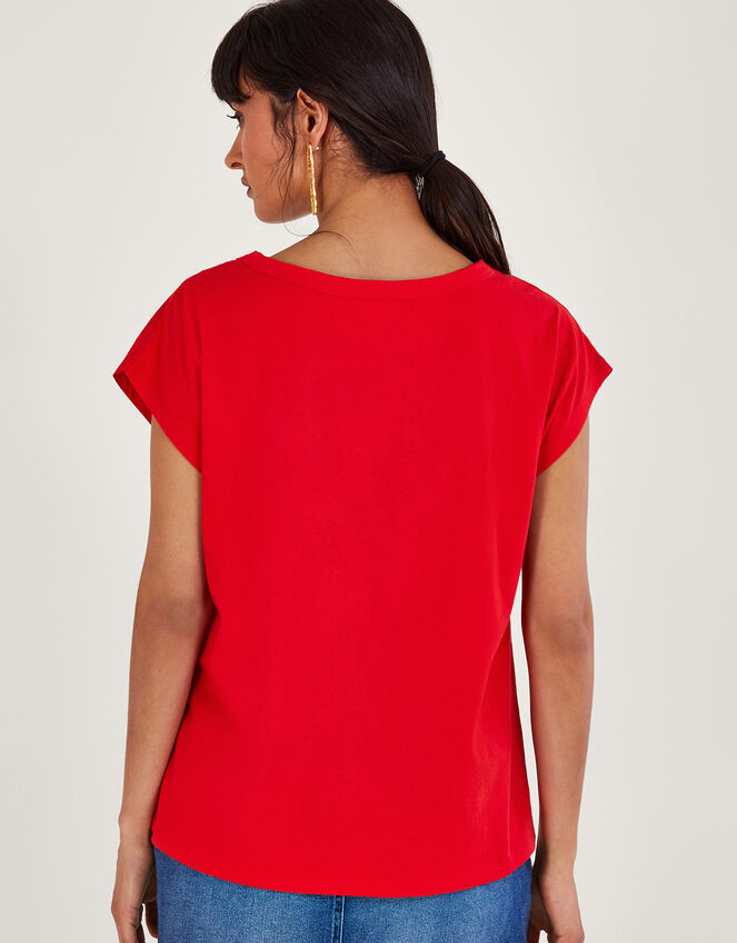 Floral CutOut TShirt Red Tops & Tshirts Monsoon US.