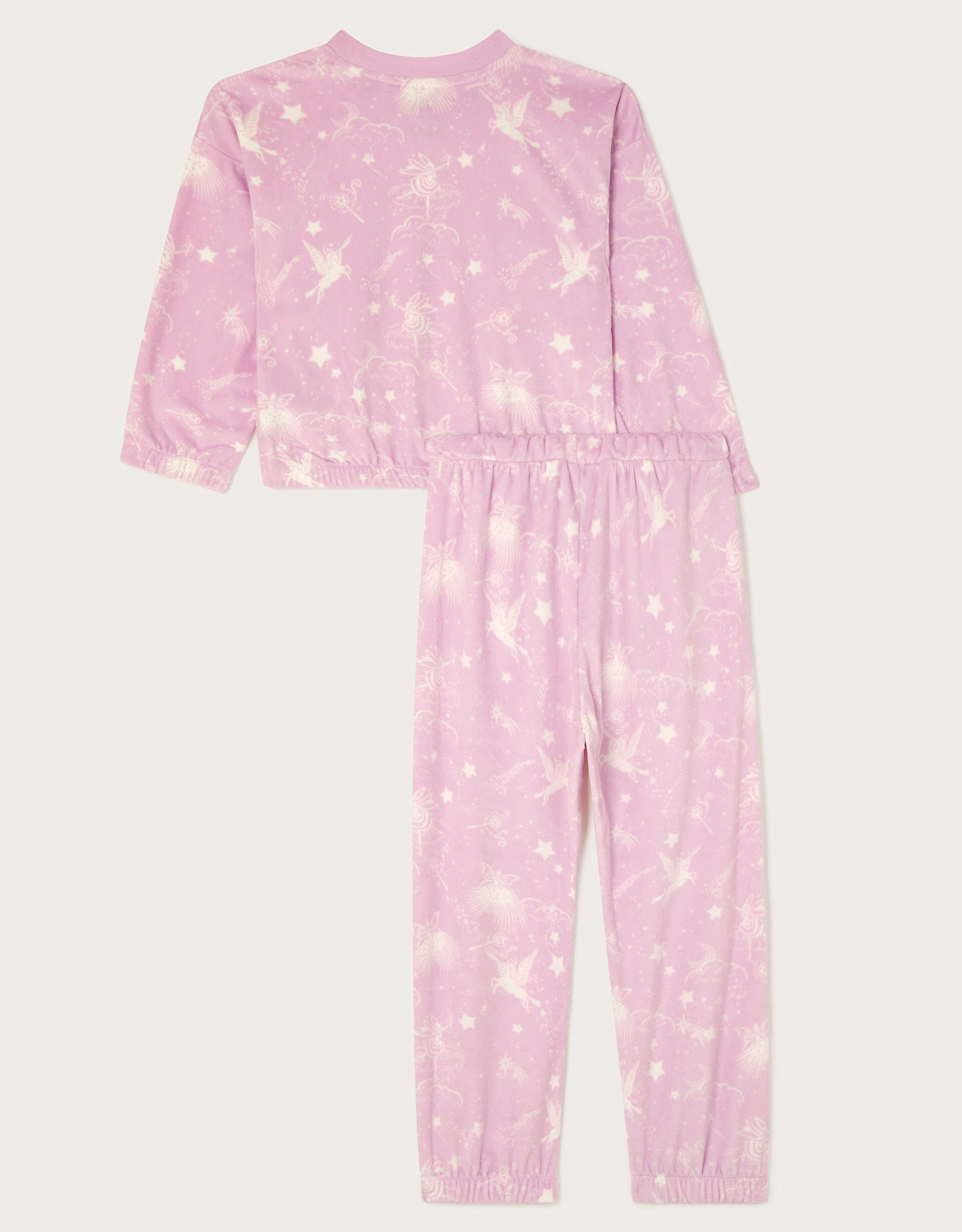 Pink velour pyjamas outlet