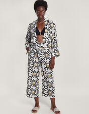 Zamora Tie Front Top, White (WHITE), large