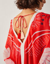 Nara Shell Print Mini Kaftan, Orange (RUST), large