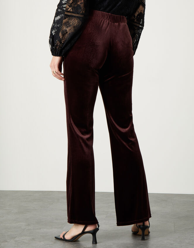 Bella Velvet Bootleg Trousers Brown | Trousers & Leggings | Monsoon Global.