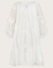 Butterfly Tunic Dress, Ivory (IVORY), large