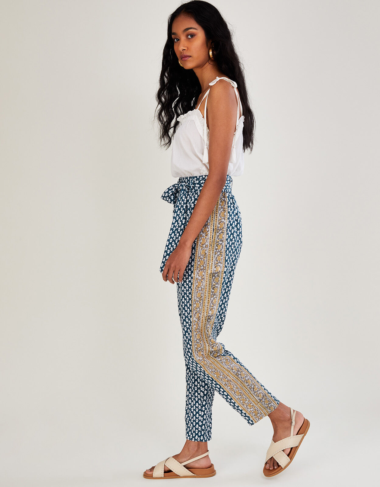 Gabriella Print Trousers in Sustainable 