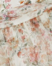 Baby Noa Floral Print Tulle Party Dress, Multi (MULTI), large