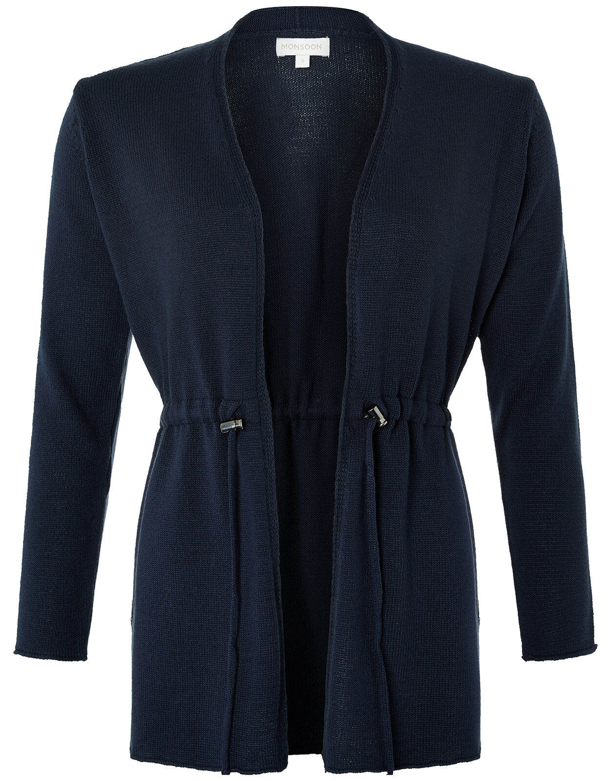 Erica Drawstring Cardigan Blue