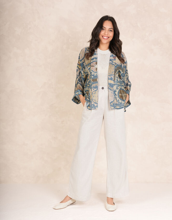 One Hundred Stars Susani Print Kimono Jacket, , large