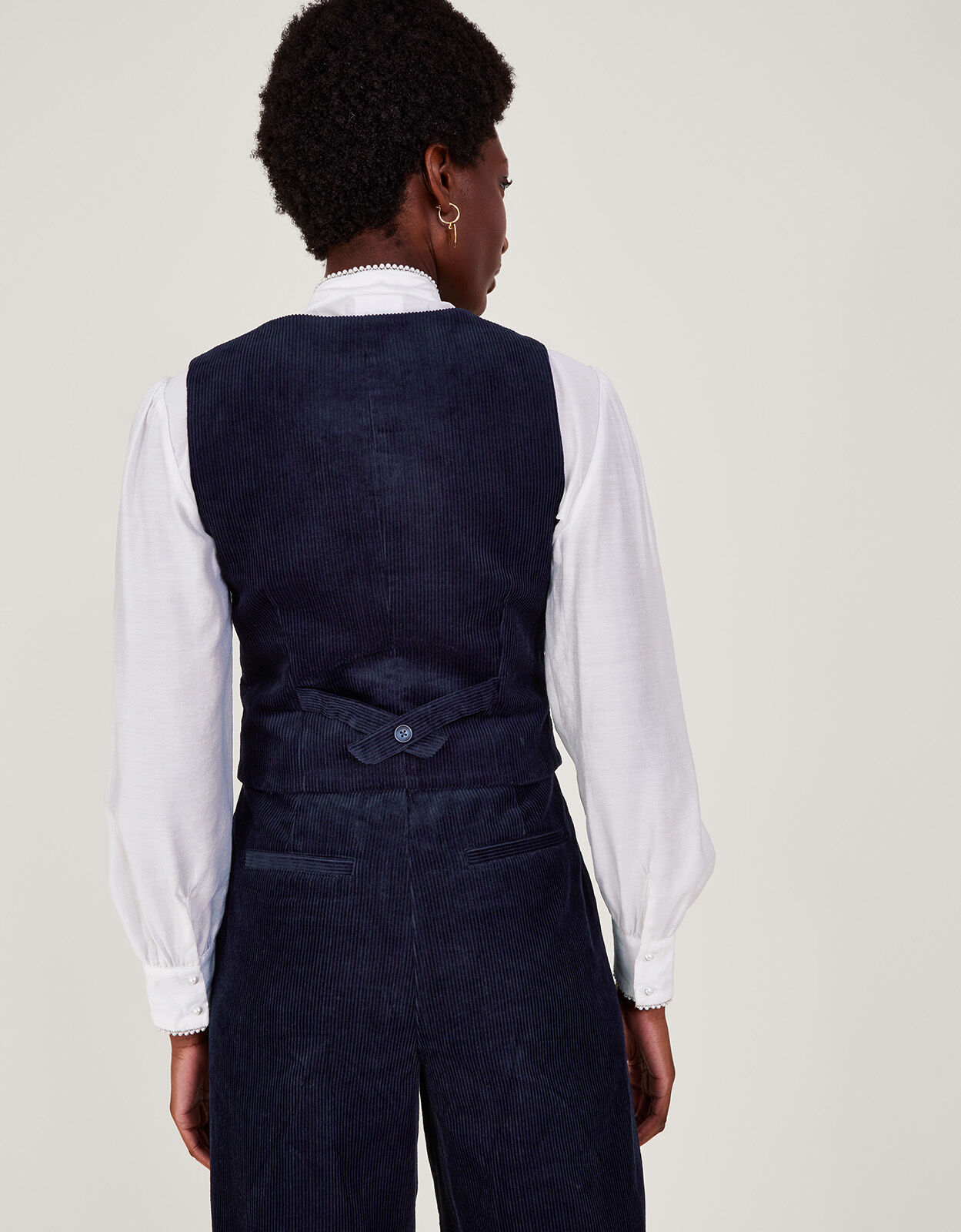Navy blue waistcoat womens cheap