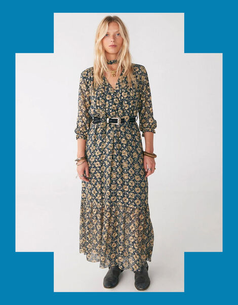 Maison Hotel Elisabeth Dress, Blue (BLUE), large