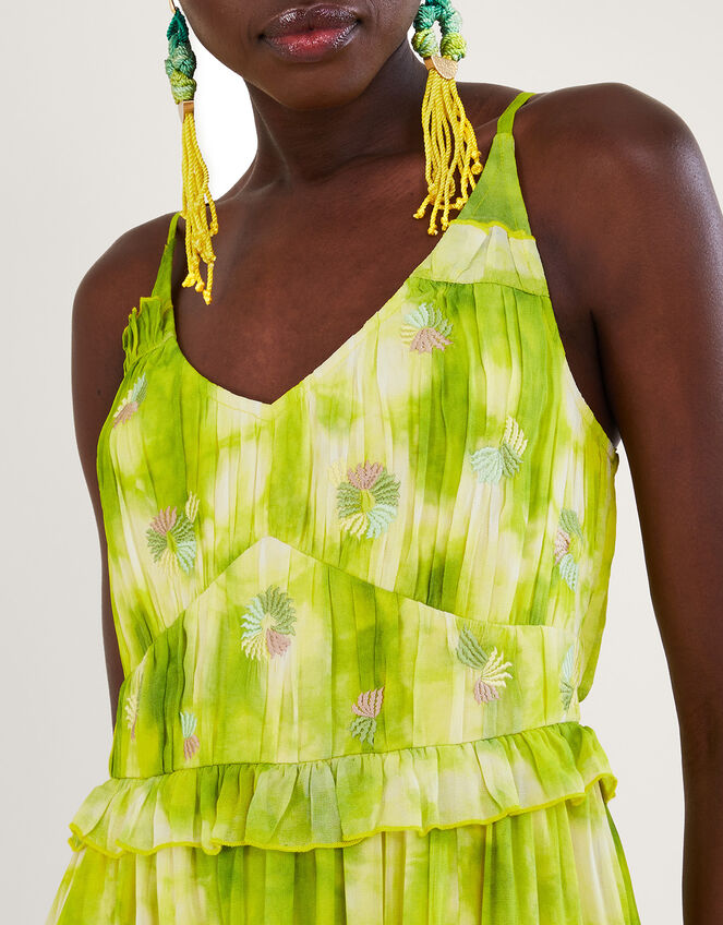 Dalila Tie Dye Dress, Green (BRIGHT GREEN), large