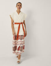 Devotion Twins Laugh Sleeveless Jacquard Jacket, Ivory (IVORY), large