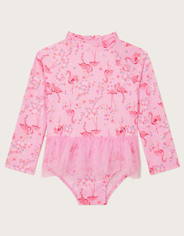 Baby Flamingo UPF50 Swimsuit, Pink (PINK), large
