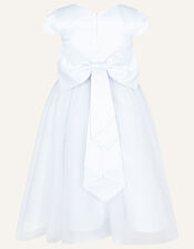 Tulle Communion Dress, White (WHITE), large