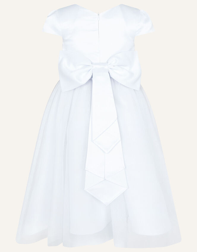 Tulle Communion Dress, White (WHITE), large