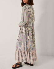 Selene Floral Long Sleeve Maxi Dress, Ivory (IVORY), large