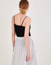 Clara Lace Cami Top with LENZING™ ECOVERO™	, Black (BLACK), large
