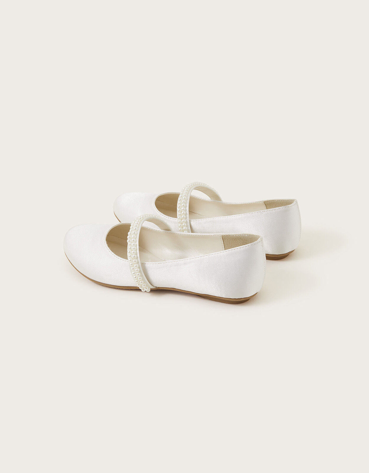 White pearl flats online