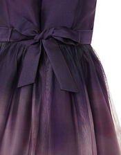 Ombre Skirt Prom Dress, Purple (PLUM), large