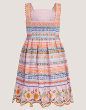 Monsoon x Charlie Taylor Print Tiered Dress, Ivory (IVORY), large