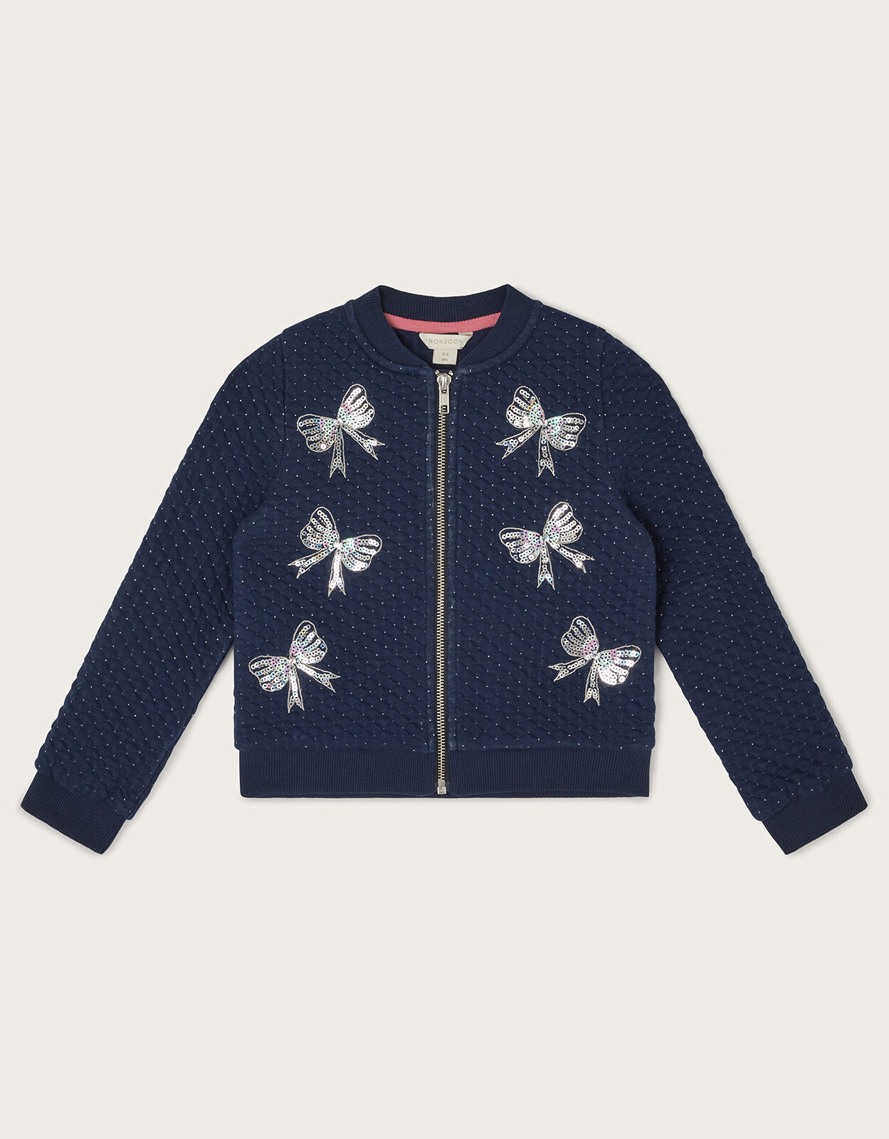 Embellished bomber jacket womens top