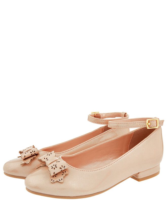 Bailea Shimmer Ballerina Shoes, Natural (CHAMPAGNE), large