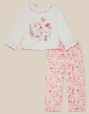 Fairy Garden Long Pyjama Set, Pink (PINK), large