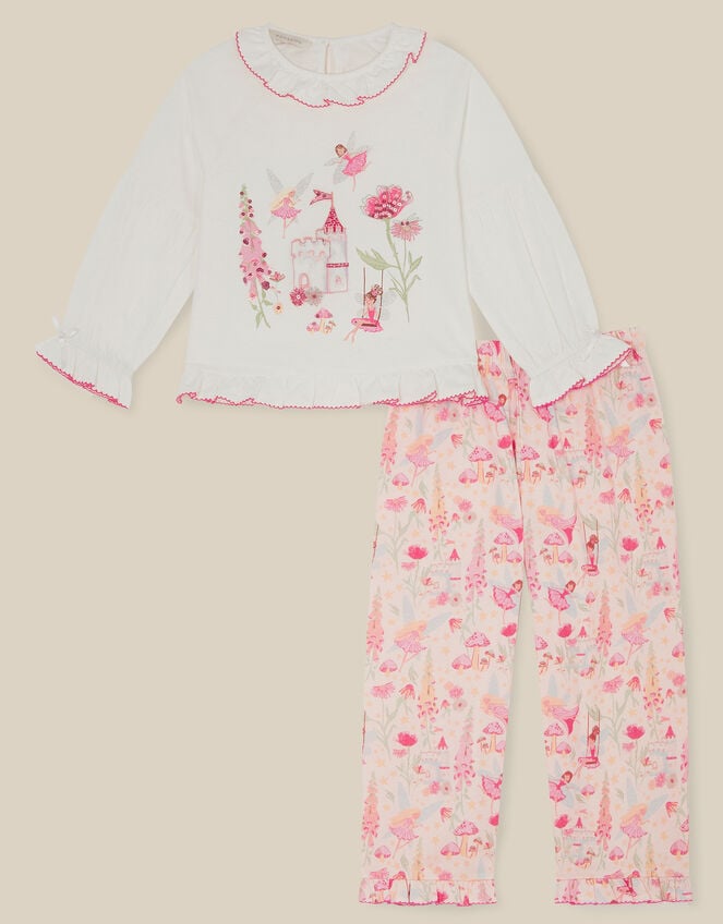 Fairy Garden Long Pyjama Set, Pink (PINK), large