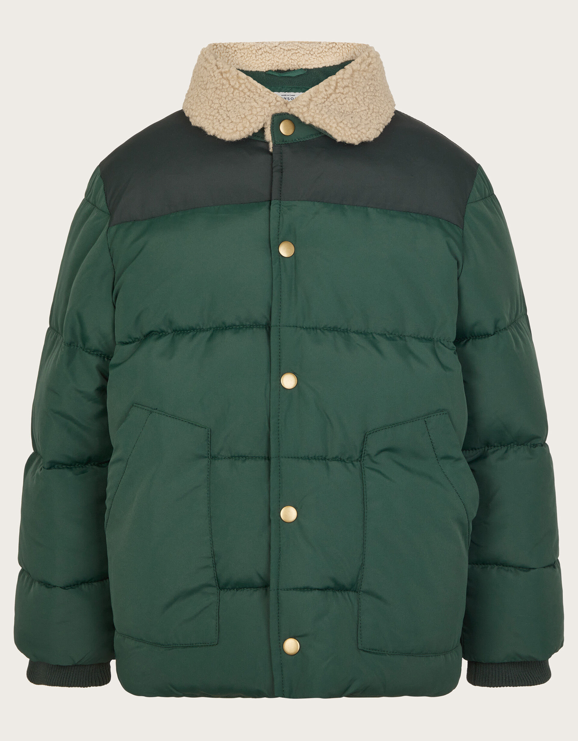 Boys borg collar jacket sales