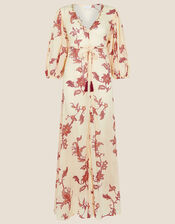 Kai Printed Maxi Kaftan Dress , Nude (NUDE), large
