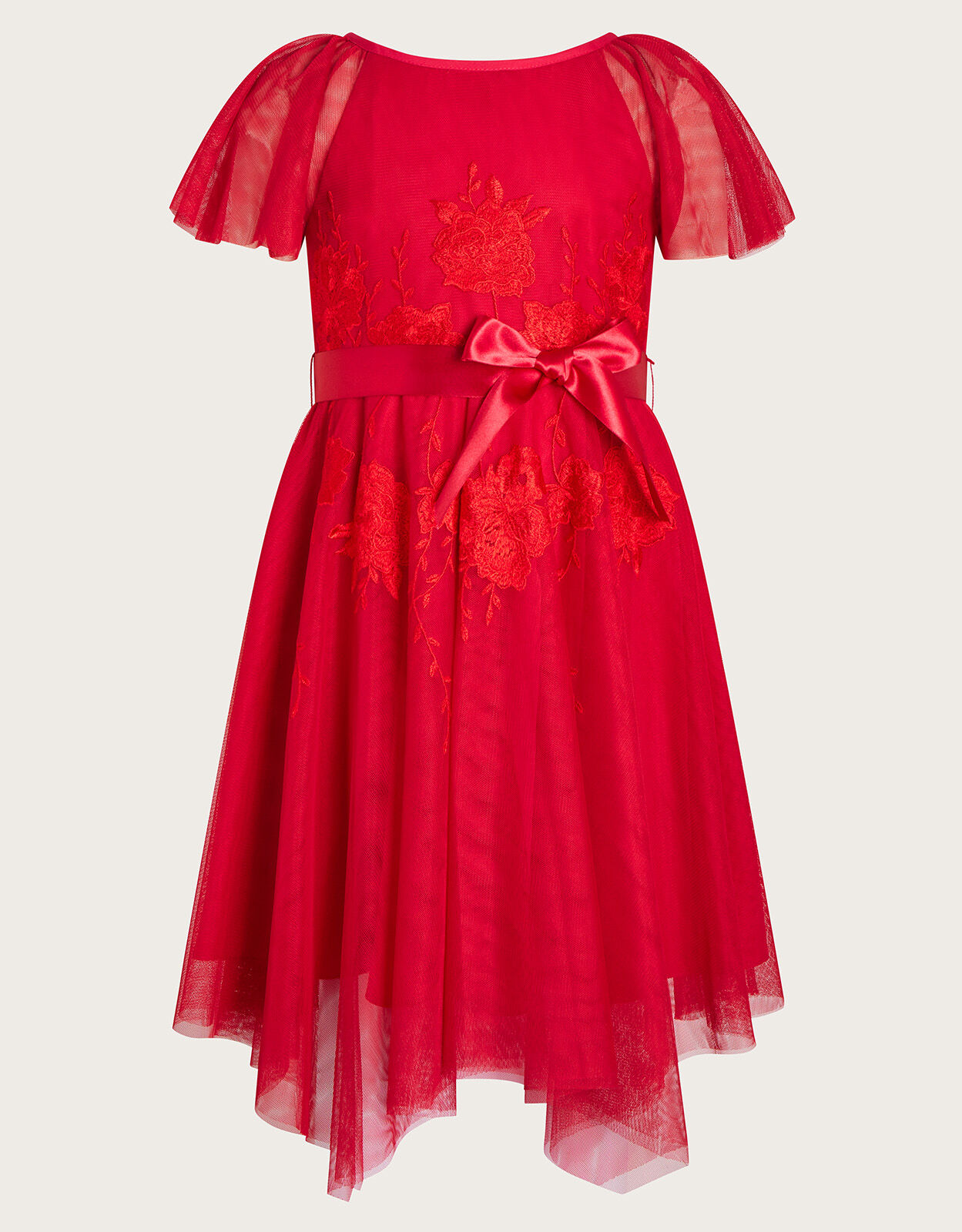 Monsoon red hot sale dress girl