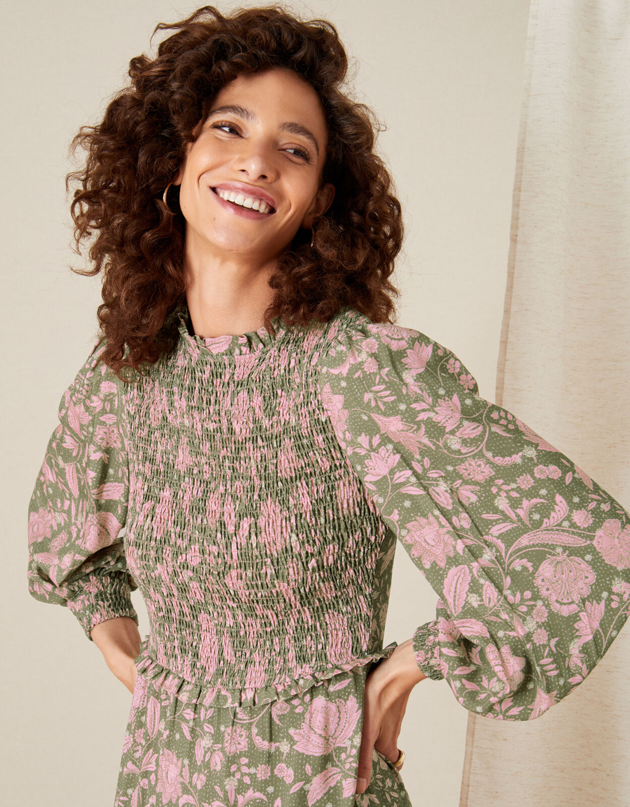 Monsoon khaki dress shop