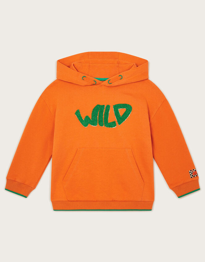 Wild Oversized Hoodie Orange  Boys' Knitwear, Jumpers & Hoodies