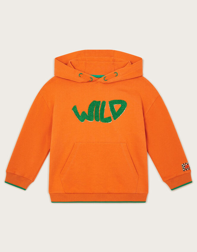 Wild Oversized Hoodie, Orange (ORANGE), large